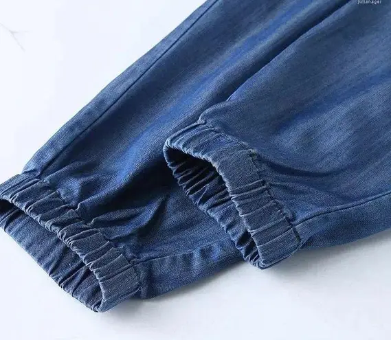 Robert Louis Denim Color Jogger Pants, Size Small