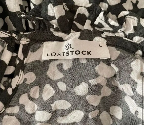 Lost Stock Large Green Leopard Blouse