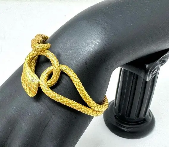 JULIE VOS 24K gold plated serpent cuff, NWOT