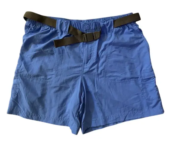 L.L. Bean Women's Blue Shorts M Adjustable Belt Size M