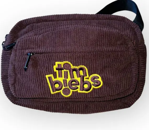 Justin Bieber NWOT Tim Hortons x  Corduroy Tim Biebs Fanny Pack Collab brown rare