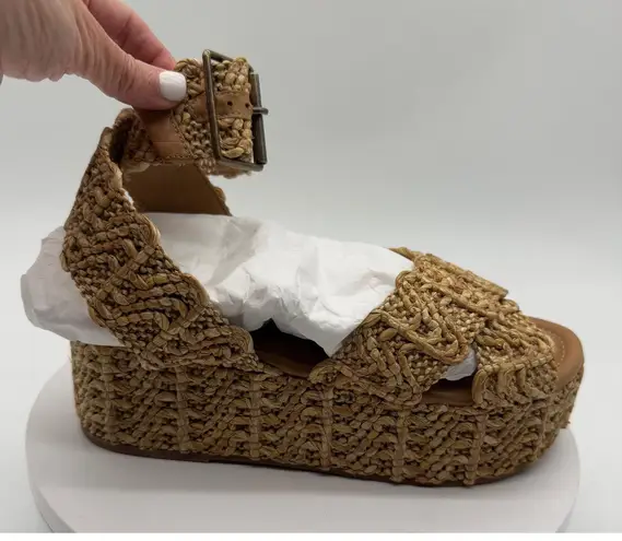 Schutz New in Box Jami Platform Sandal in Arenito Sz 8.5 $218