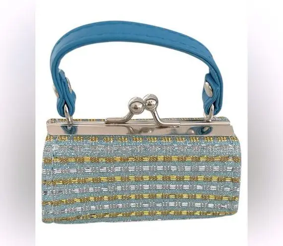 MINI KISSLOCK HANDBAG LIPSTICK CASE BAG CHARM Blue