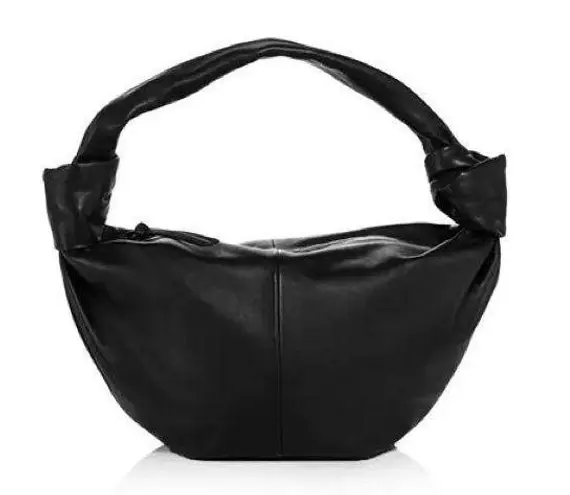 Bottega Veneta teen double knot hobo Elegant Black Leather Bag