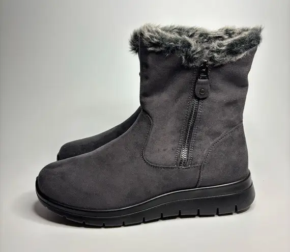 Tundra Miriam Thermo Lite Faux Fur Lined Snow Boots in Charcoal Gray Size 10