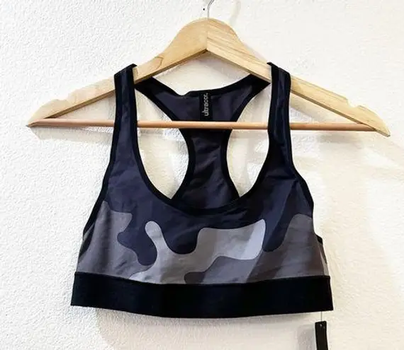 Ultracor  Womens Black Camo Racerback Sports Bra Size XXS