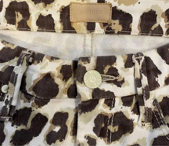 Mother High Waisted Looker Ankle Fray In Touch Of The Tiger Size 24