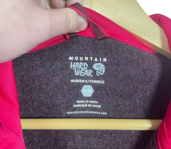Mountain Hardwear Sarafin Wool Blend Button Cardigan in Magenta Size M