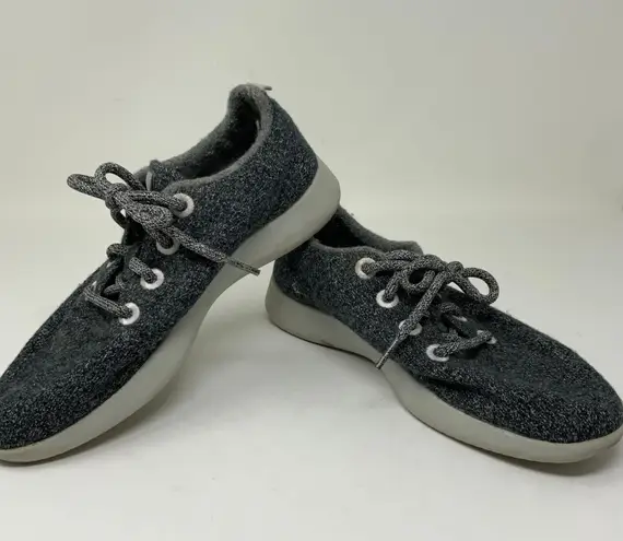 Allbirds Women's Wool Runners Lace Up Casual Comfort Sneaker Shoes Natural Gray