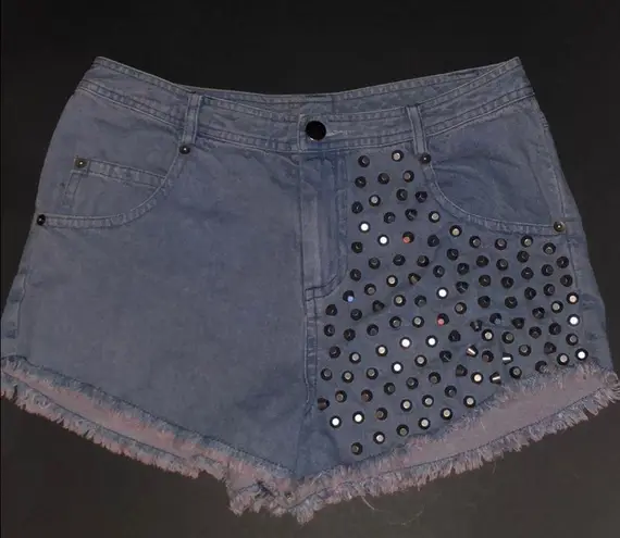 ASTR  Studded Denim Shorts