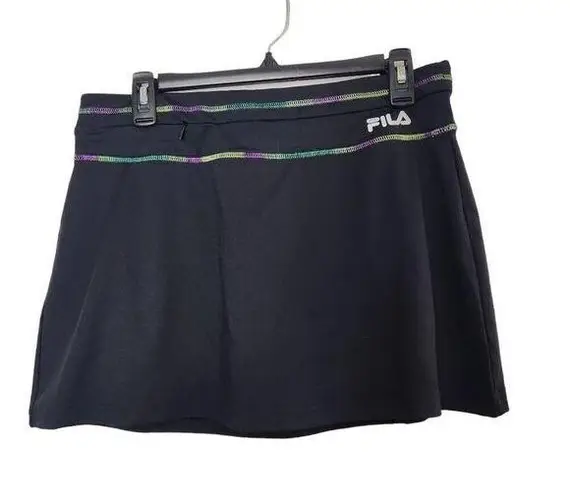 FILA  Sport Pop Stitch Skort black colorful stitching medium