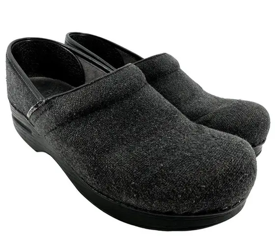 Dansko Professional Vegan Clog Slip On Round Toe Comfort Dark Gray EU 38 US 7.5