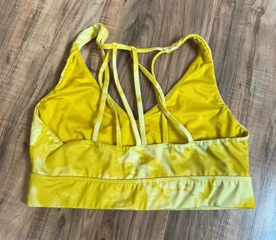 All In Motion  yellow medium sport bra