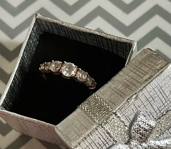 10K Yellow Gold CZ Ring