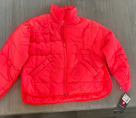 Free People Movement NWT Pippa Packable Jacket In Hot Watermelon