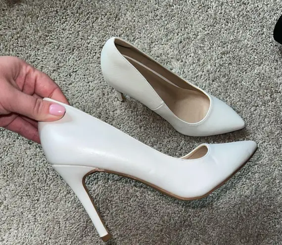 White Heels Size 8