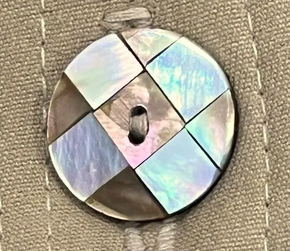 Madame Butterfly Beaded Blazer Jacket by Faith Size Large Tan