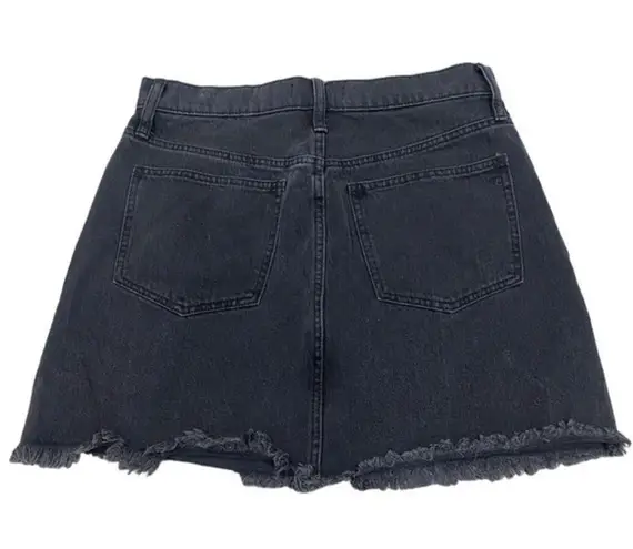 Madewell  Rigid Denim A-Line Mini Skirt‎ in Lunar Wash: Cutout Edition Size 29