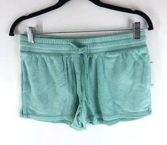 P.J. Salvage Womens Pajama Beach Bound Terry Shorts Lounge Shorts Seafoam Blue S