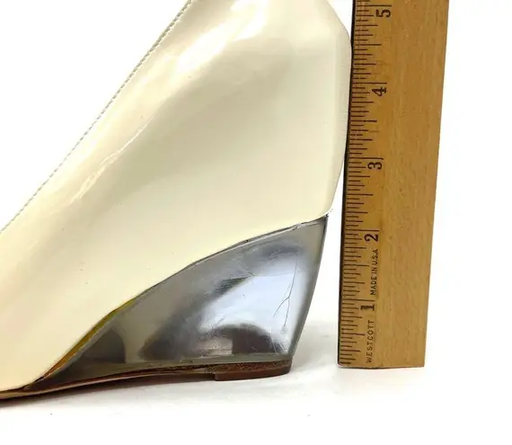 KENZO leather, lucite wedge heels, made in Italy, size 37