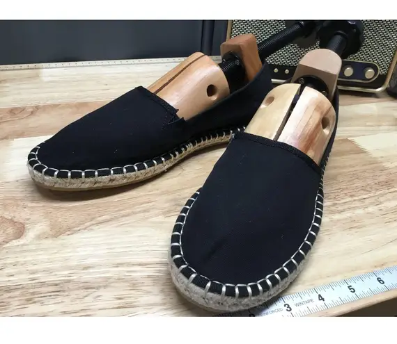 BP. Espadrilles Women's 8.5M Black Canvas Slip