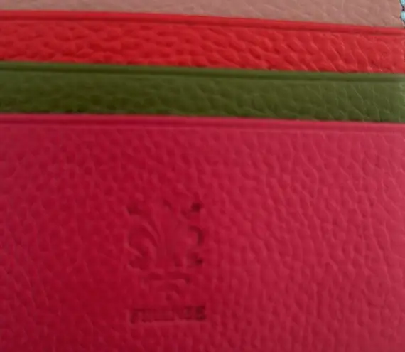 🇮🇹 Firenze Genuine Leather Multicolored Double Sided Credit Card Holder