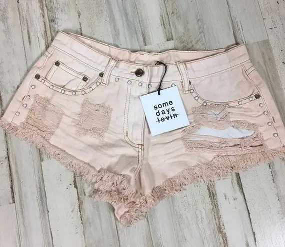 Somedays Lovin Some Days Lovin’ Distressed Daisy Dukes Shorts S