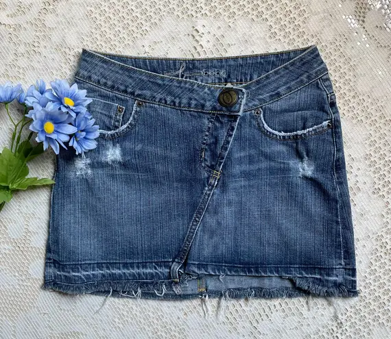 Bebe Y2k  jean denim mini skirt