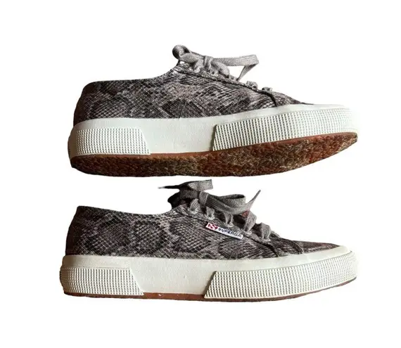 Superga  2750 - Faux Snake Grey Sneaker- Size 6