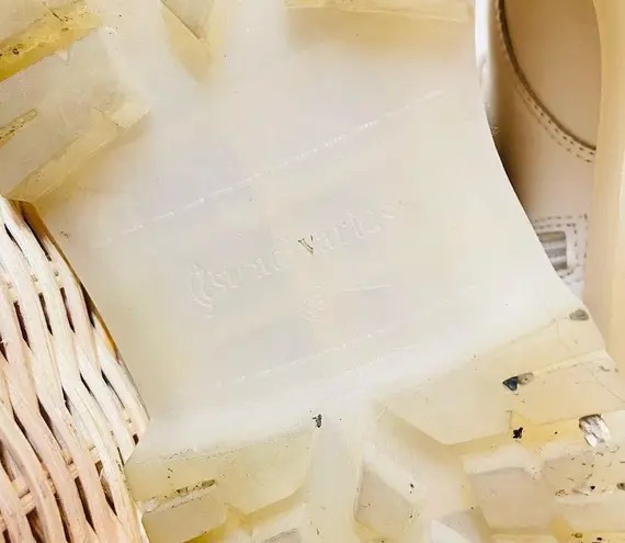 Stradivarius Cream Lace Up Leather Boots Size 38 (8)