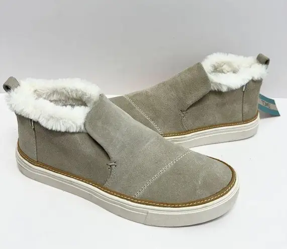 Toms  Sneakers Size 7 Women's Paxton Slip On Faux Shearling Suede