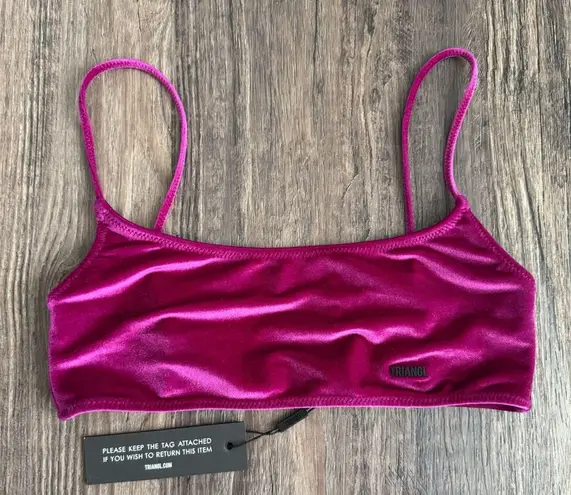 NEW Triangl Swimwear Mica Bikini Set in Plum Velvet L/XL Pink Size L