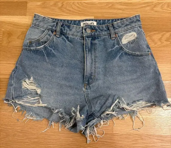 Rolla's Rolla’s Dusters Short High Rise Slim Sylvie Blue Size 28 - Image 1