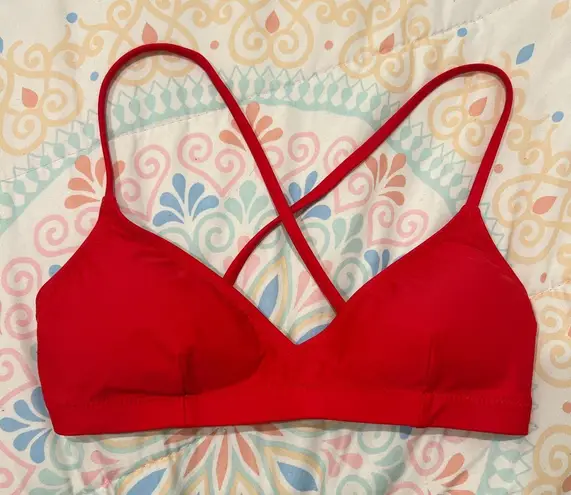 Girlfriend Collective Red Bralette