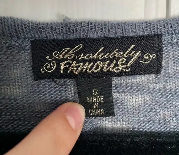 Absolutely Famous Gray 3/4 Sweater