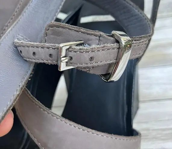 Marciano Shoes Sz 7.5 Yellow Black Platform Wedge Padded Chunky High Heel