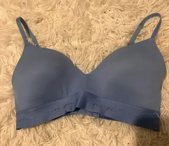 PINK - Victoria's Secret PINK Victoria’s Secret Blue Unlined Bralette