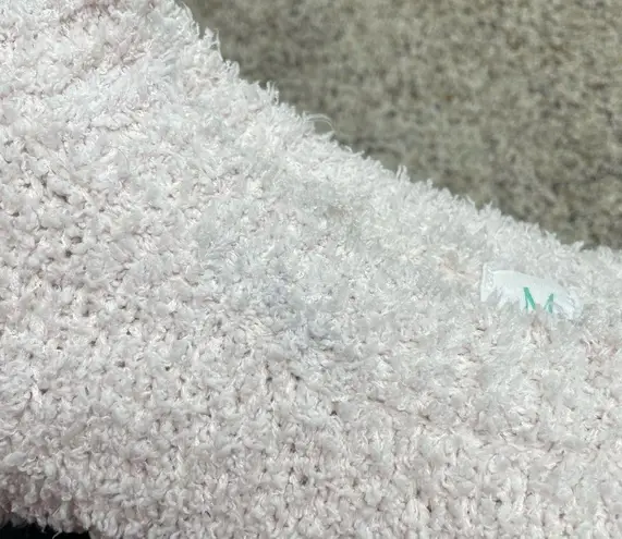 Shop The Mint Teddy Sherpa Pullover Sweater in Light Blush Pink Small