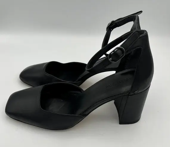 Nordstrom  Women's Black Ankle Strap Square Toe Heels Size 6M