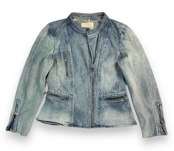 Rebecca Taylor Denim Moto Jacket Women's 2