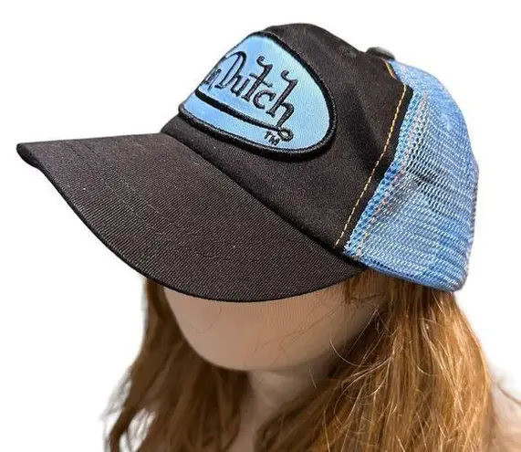 Von Dutch  Vintage Trucker Hat Blue & Black