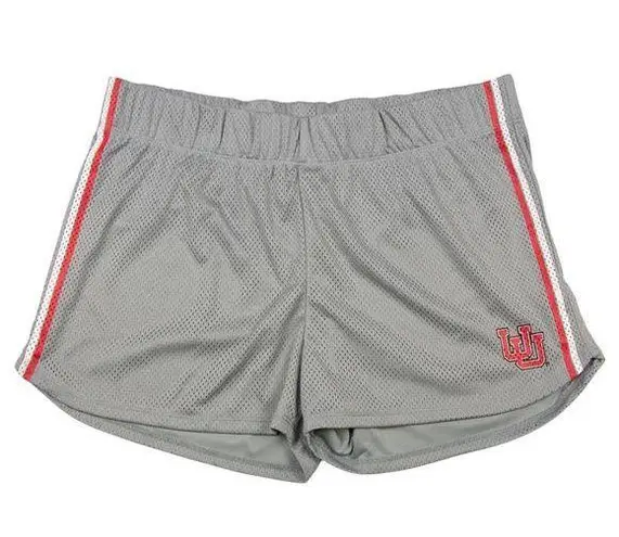 NCAA Utah Utes Women's Lined Athletic Shorts in Grey, Small (4/6) Gray