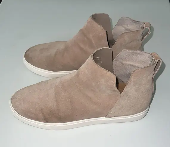 Birdies The Falcon High Top Sneakers Almond Milk Suede 8.5 Tan