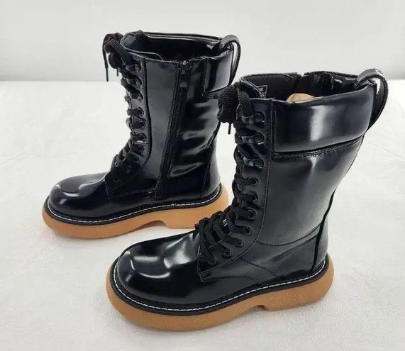 Dream Paris DREAM PAIRS Womens Platform Combat Boots, Chunky Lug Sole Lace Up Size 8.5 Black