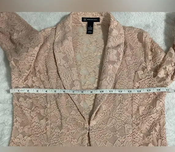 INC International Concepts Lace Pink Blazer Size Small.