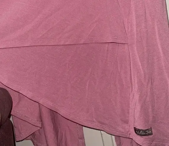 Matilda Jane Secret Garden Tunic Sleeveless Dusty Rose Split Back tank