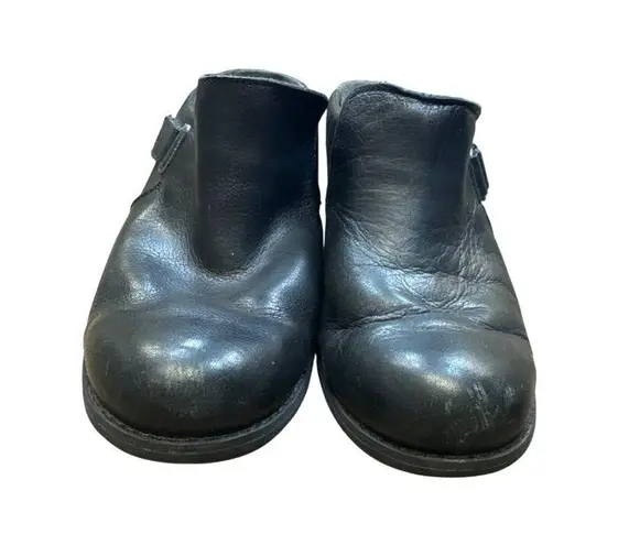 Merrell womens black leather mule clogs shoes 9 SKU 6830