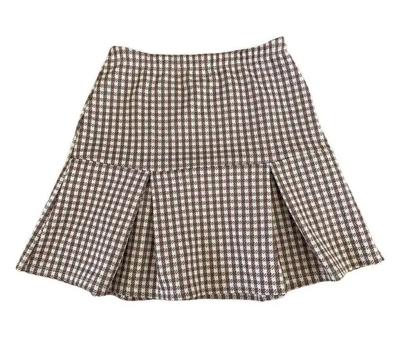 21 Saints Pleated Plaid Skirt Schoolgirl Preppy Punk Grunge White