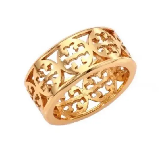 Tory Burch  Gold Kinsley Logo Ring