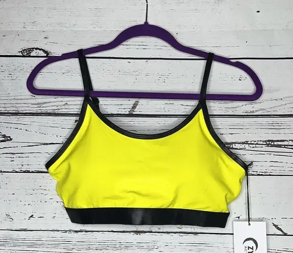 Zyia Active NWT XL 20 Neon Yellow Metallic 2 Pc. Sports Bra & 7/8 Leggings Set